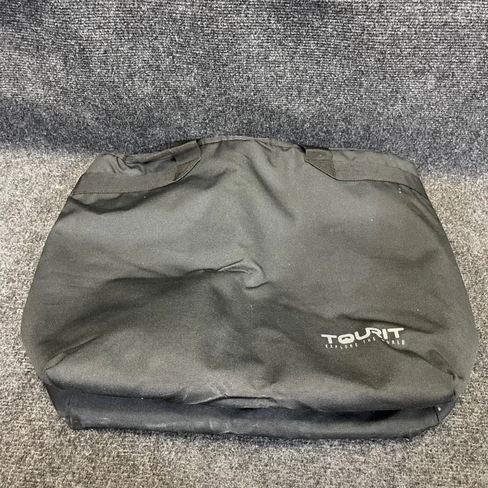 TOURIT SCTZ200310003 Black Zippered Insulated Soft Sided Cooler‎ Tote Bag